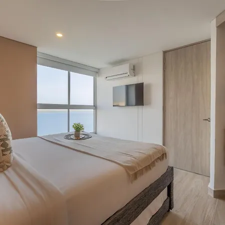 Oc1605 Vista Increible Jacuzzi Priv Cielo Marrelax Apartamento Cartagena